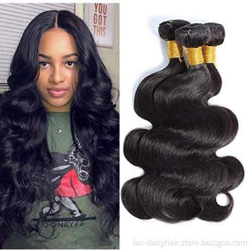 Wholesale  10A Grade Malaysian Body Wave Bundles Hair With All The Length  Non-Remy Human Hair  Free Shipping